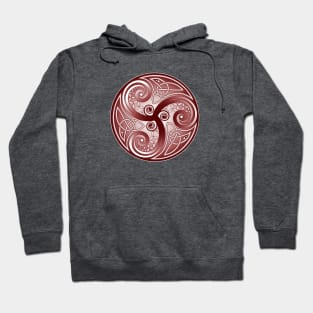 April Triskelion Red Hoodie